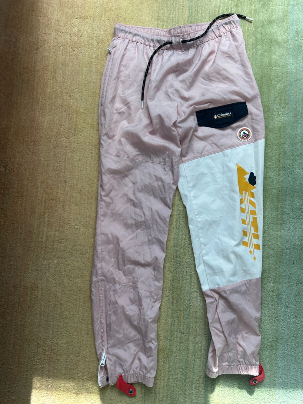 Kith x Columbia Pink, White and Yellow Men’s Joggers